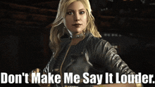 Injustice 2 Black Canary GIF - Injustice 2 Black Canary Dont Make Me Say It Louder GIFs