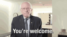 You'Re Welcome GIF - Sanders Bernie Berniesanders GIFs