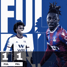Fulham F.C. (1) Vs. Crystal Palace F.C. (1) Half-time Break GIF - Soccer Epl English Premier League GIFs