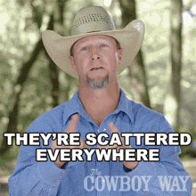 Theyre Scattered Everywhere Bubba Thompson GIF - Theyre Scattered Everywhere Bubba Thompson The Cowboy Way GIFs