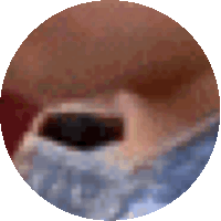 a close up of a person 's eye with a circle around it