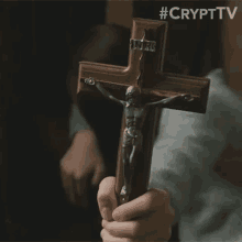 Cross Crucifix GIF - Cross Crucifix Go Away GIFs