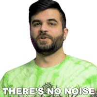 Theres No Noise Andrew Baena Sticker - Theres No Noise Andrew Baena Its Quiet Stickers
