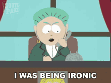I Was Being Ironic Mayor GIF - I Was Being Ironic Mayor South Park GIFs