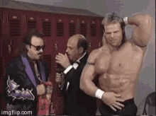 Lex Luger Wrestling GIF - Lex Luger Wrestling Look At My Abs GIFs