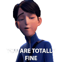 You Are Totally Fine Jim Lake Jr Sticker - You Are Totally Fine Jim Lake Jr Trollhunters Tales Of Arcadia Stickers