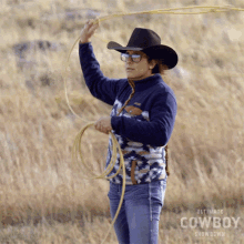 Spinning The Lasso Sarah Foti GIF - Spinning The Lasso Sarah Foti Ultimate Cowboy Showdown GIFs