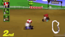 nintendo mario kart toad racing
