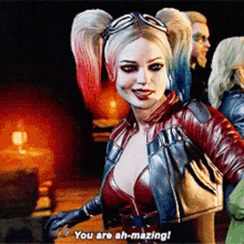 Injustice Harley Quinn GIF - Injustice Harley Quinn You Are Ah Mazing GIFs