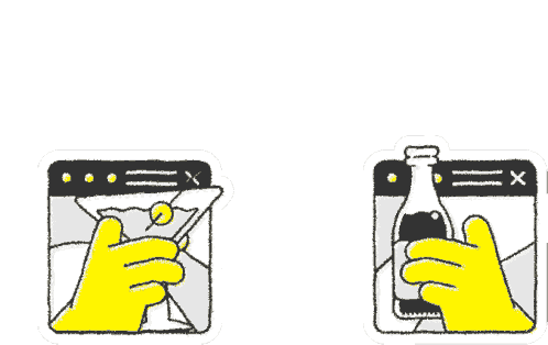 Cheers Toast Sticker - Cheers Toast Drinks Stickers