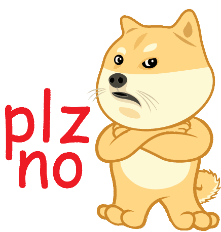 Plz No Please No Sticker - Plz No Please No No Stickers