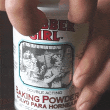 Opening The Cover Of Baking Powder Two Plaid Aprons GIF - Opening The Cover Of Baking Powder Two Plaid Aprons Removing The Cover Of Baking Powder GIFs