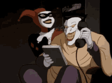 Harley Quinn Joker GIF - Harley Quinn Joker Phone Call GIFs