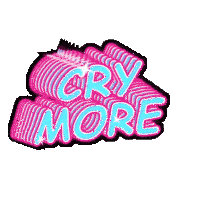 Discoys Cry More Sticker - Discoys Cry More Toxic Stickers