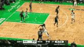 a basketball game is being played between the boston celtics and the phi