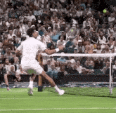 Novak Djokovic Volley GIF - Novak Djokovic Volley Net Touch GIFs