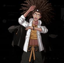 a man with dreadlocks is standing in front of a black background with the words insert my sad on it