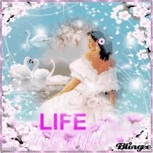 Life Is Beautiful Swan GIF - Life Is Beautiful Swan Sakura GIFs
