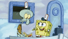 Spongebob Squidward GIF - Spongebob Squidward Kiss GIFs