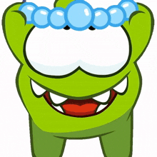 wearing pearls om nom cut the rope new necklace i%27m stylish