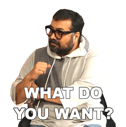 What Do You Want Anurag Kashyap Sticker - What Do You Want Anurag Kashyap Pinkvilla Stickers