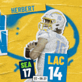 Los Angeles Chargers (14) Vs. Seattle Seahawks (17) Second Quarter GIF - Nfl National Football League Football League GIFs