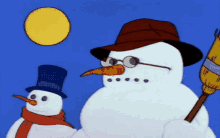 Snowman Melt GIF