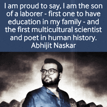 abhijit naskar naskar first multicultural scientist in history first multicultural poet in human history education