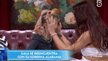 gala se reencuentra con su sobrina alabama is shown on a tv screen