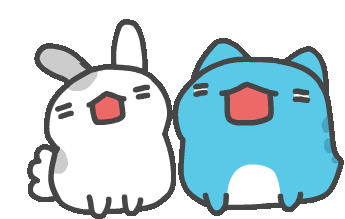 Rabbit Cat Sticker - Rabbit Cat Crying Stickers