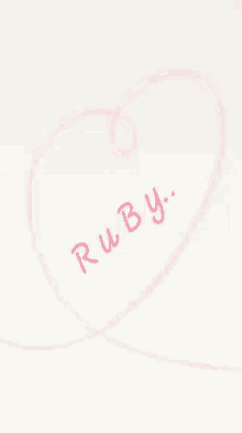 name ruby heart love