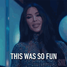 This Was So Fun Kim Kardashian GIF - This Was So Fun Kim Kardashian Saturday Night Live GIFs