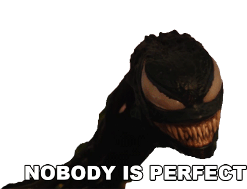 Nobody Is Perfect Venom Sticker - Nobody Is Perfect Venom Tom Hardy Stickers