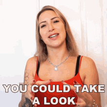 You Could Take A Look Tracy Kiss GIF - You Could Take A Look Tracy Kiss Have A Look GIFs