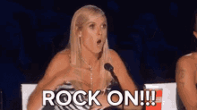 Rock On Heidi Klum GIF - Rock On Heidi Klum GIFs