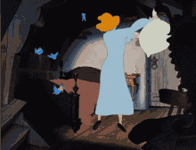 Cinderella Making The Bed GIF - Cinderella Making The Bed Good Morning GIFs