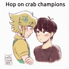 Crab Champions Omori GIF - Crab Champions Omori Hop On GIFs