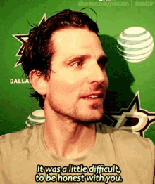 Patrick Sharp It Was A Little Difficult GIF - Patrick Sharp It Was A Little Difficult To Be Honest With You GIFs