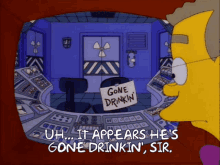 gone drinkin simpsons gone out