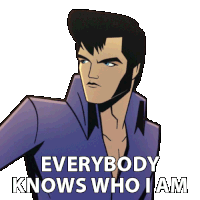 Everybody Knows Who I Am Agent Elvis Presley Sticker - Everybody Knows Who I Am Agent Elvis Presley Matthew Mcconaughey Stickers