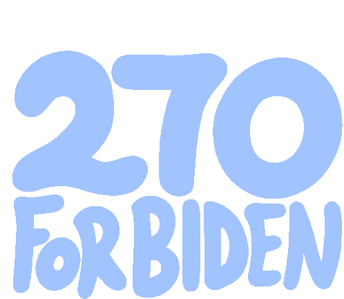 270for Biden Electoral Votes Sticker - 270for Biden 270 Electoral Votes Stickers