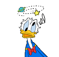 Donald Duck Sticker - Donald Duck Shocked Stickers