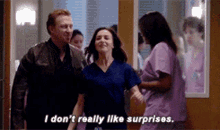Greys Anatomy Amelia Shepherd GIF - Greys Anatomy Amelia Shepherd I Dont Really Like Surprises GIFs