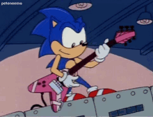 Sonic Guitar GIF - Sonic Guitar Cartoon GIFs
