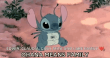 ohana means family lilo and stitch stitch lilo