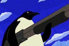 Shotgun Futurama GIF - Shotgun Futurama Penguin GIFs