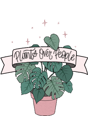Plants Over People Plants Sticker - Plants Over People Plants Monstera Stickers
