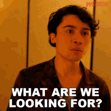 What Are We Looking For Olly Reyes GIF - What Are We Looking For Olly Reyes Wreck GIFs