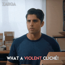 What A Violent Cliché Tariq GIF - What A Violent Cliché Tariq Zarqa GIFs