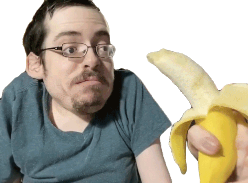 Eating Banana Ricky Berwick Sticker - Eating Banana Ricky Berwick Banana Stickers